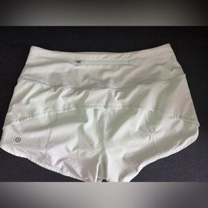 lululemon Speed Up High-Rise Shorts Light Green - size 8